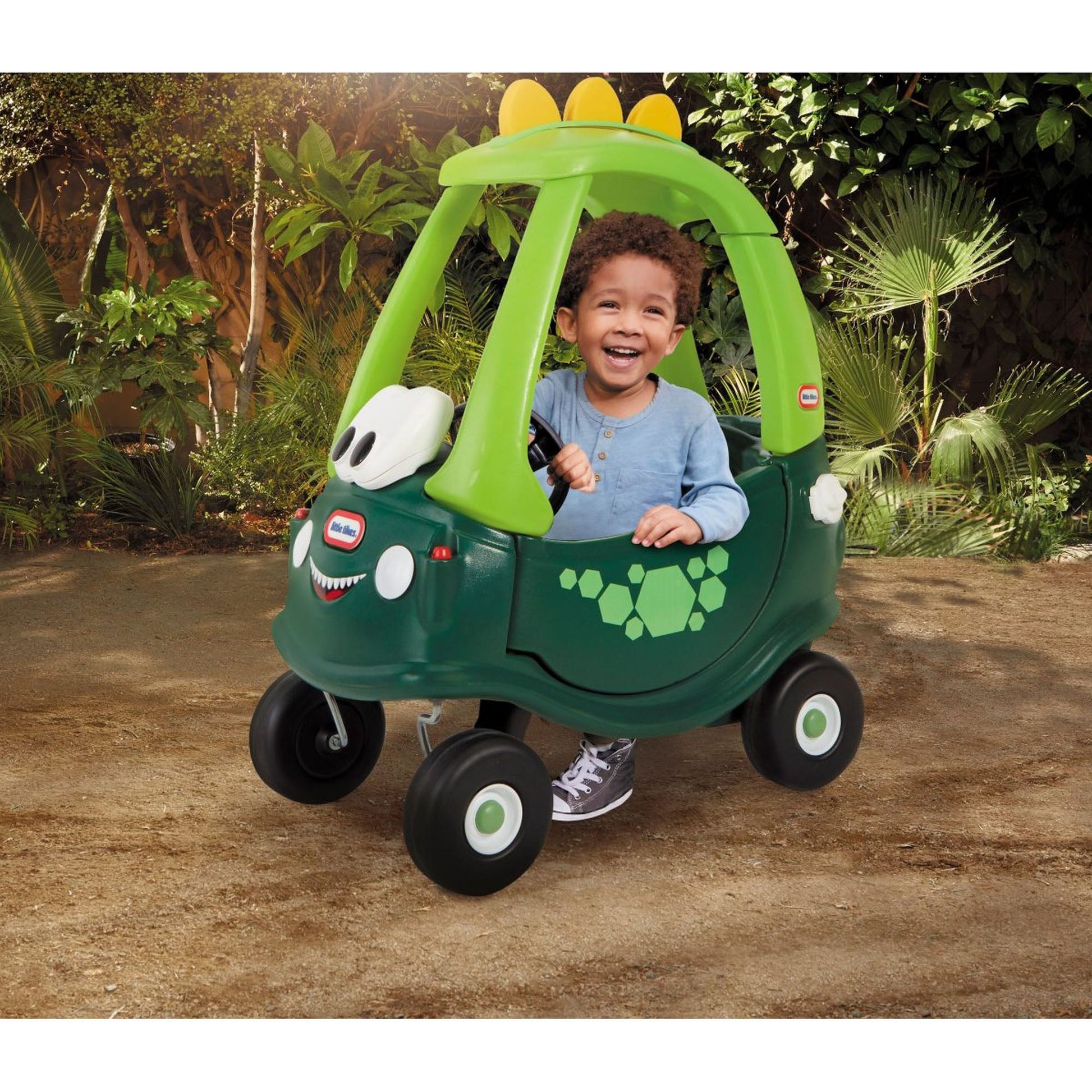 LITTLE TIKES - MASINUTA DINOZAUR COZY COUPE GO GREEN - LITTLE TIKES (LT17410) - Libelula Vesela - Jucarii