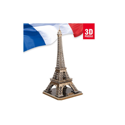 PUZZLE 3D TURNUL EIFFEL (NIVEL COMPLEX 82 PIESE) - CUBICFUN (CUMC091H) - Libelula Vesela - Jucarii