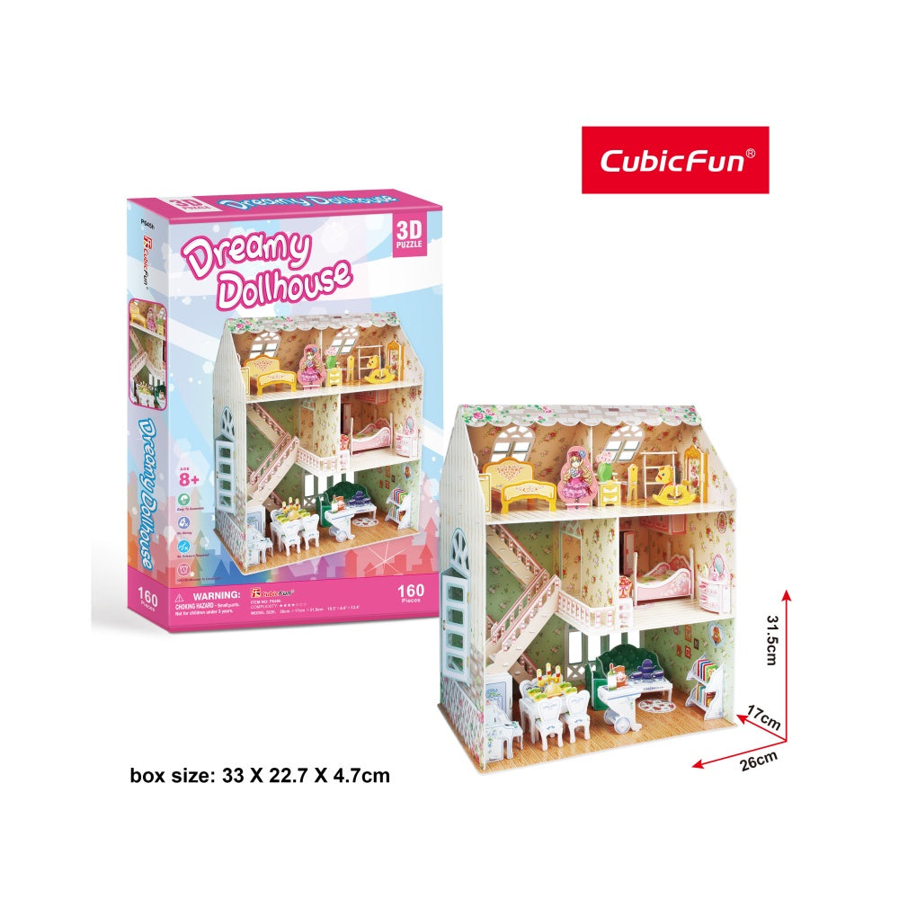 PUZZLE 3D CASA VISELOR 160 PIESE - CUBICFUN (CUP645H) - Libelula Vesela - Jucarii