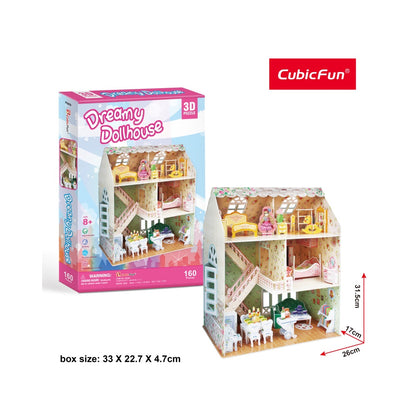 PUZZLE 3D CASA VISELOR 160 PIESE - CUBICFUN (CUP645H) - Libelula Vesela - Jucarii