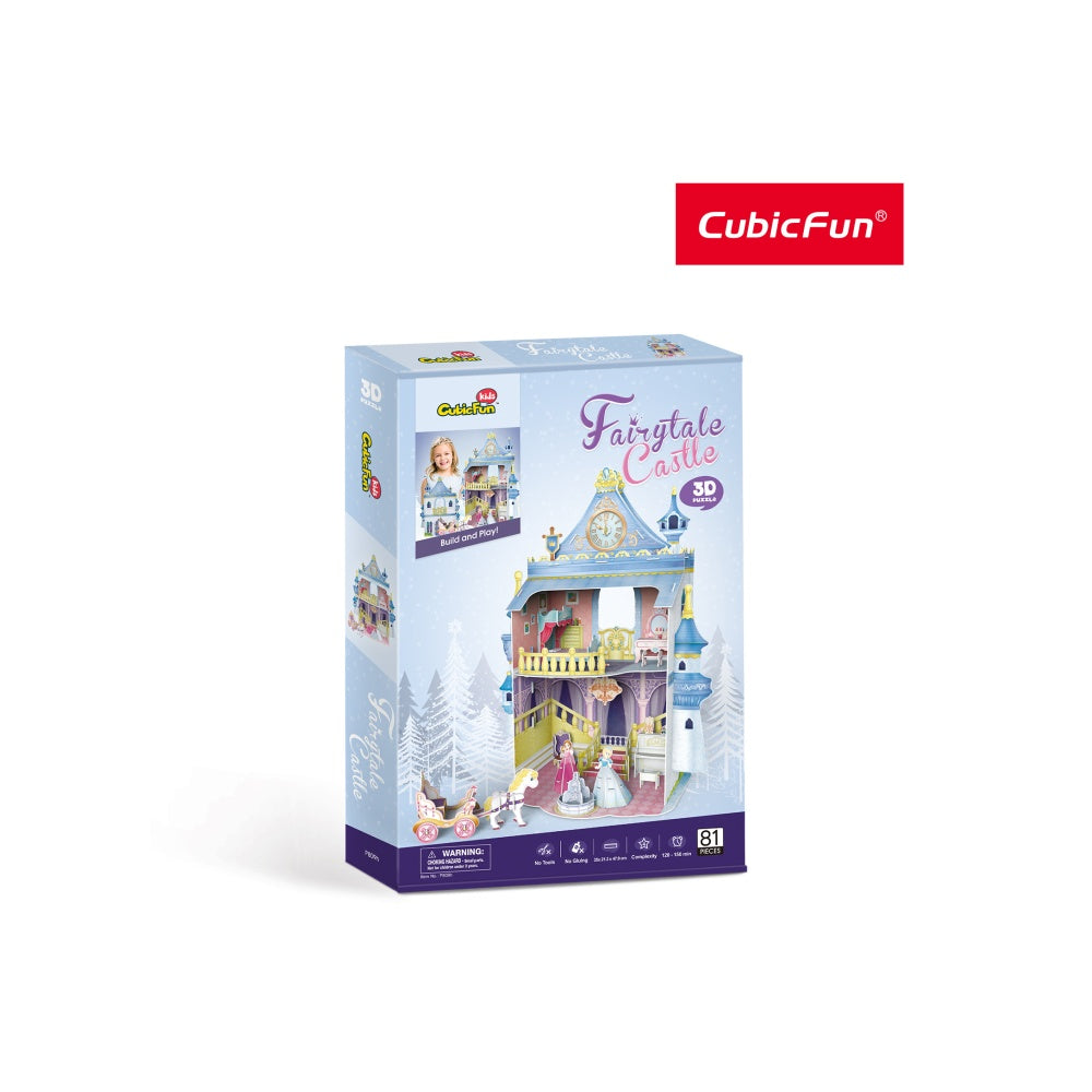 PUZZLE 3D CASTELUL BASMELOR 81 PIESE - CUBICFUN (CUP809H) - Libelula Vesela - Jucarii