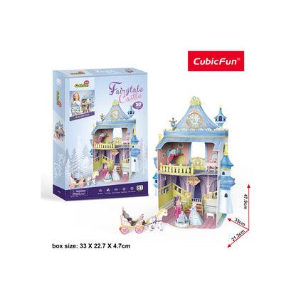 PUZZLE 3D CASTELUL BASMELOR 81 PIESE - CUBICFUN (CUP809H) - Libelula Vesela - Jucarii