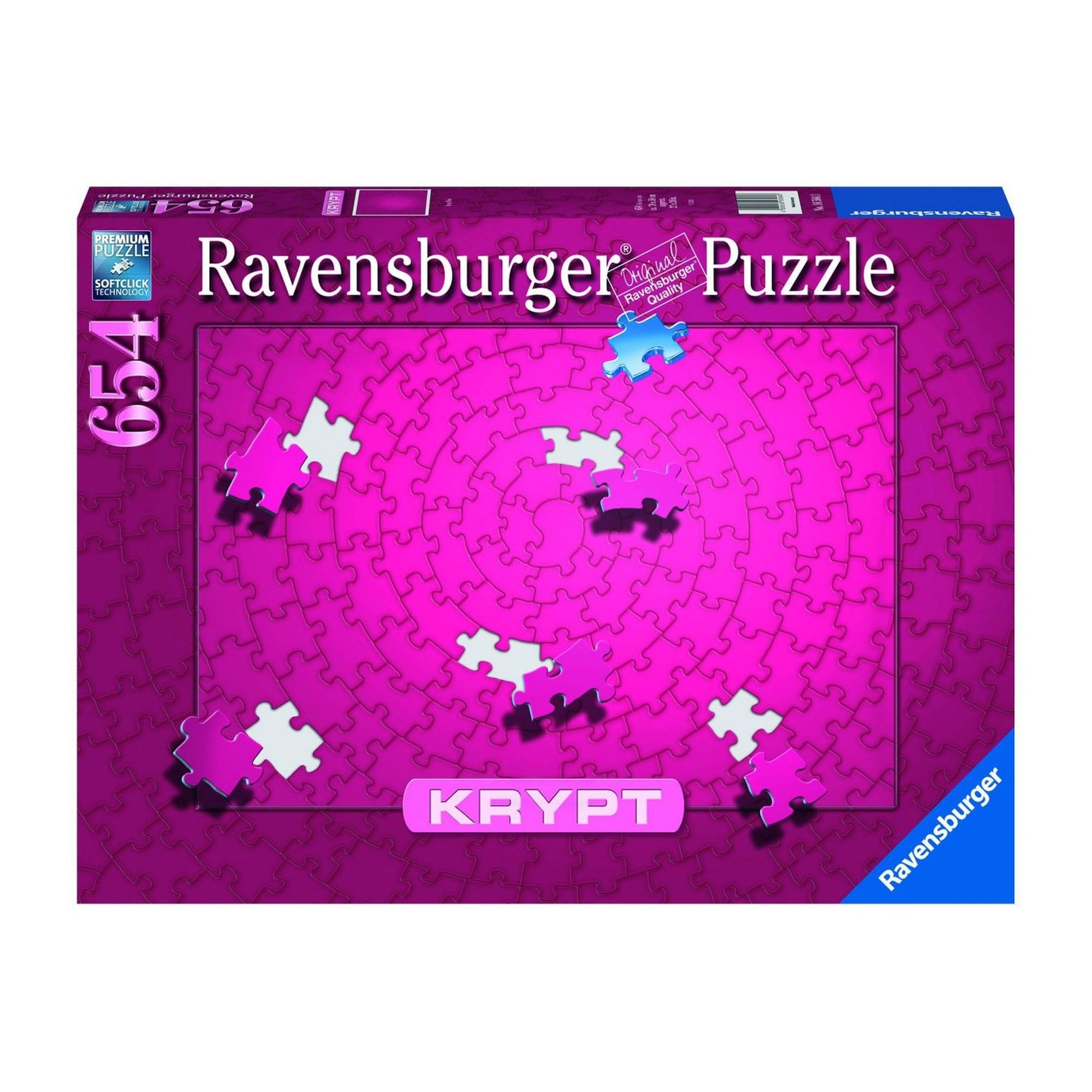 PUZZLE KRYPT ROZ, 654 PIESE - RAVENSBURGER (RVSPA16564) - Libelula Vesela - Jucarii