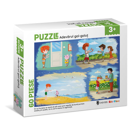 PUZZLE - ADEVARUL GOL-GOLUT (60 PIESE) - EDU CLASS (EDU004) - Libelula Vesela - Jucarii