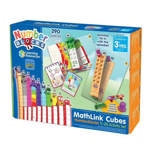 MATHLINK®CUBES NUMBERBLOCKS SET DE ACTIVITATI DE LA 11 - 20 - LEARNING RESOURCES (LSP0950-UK) - Libelula Vesela - Jucarii