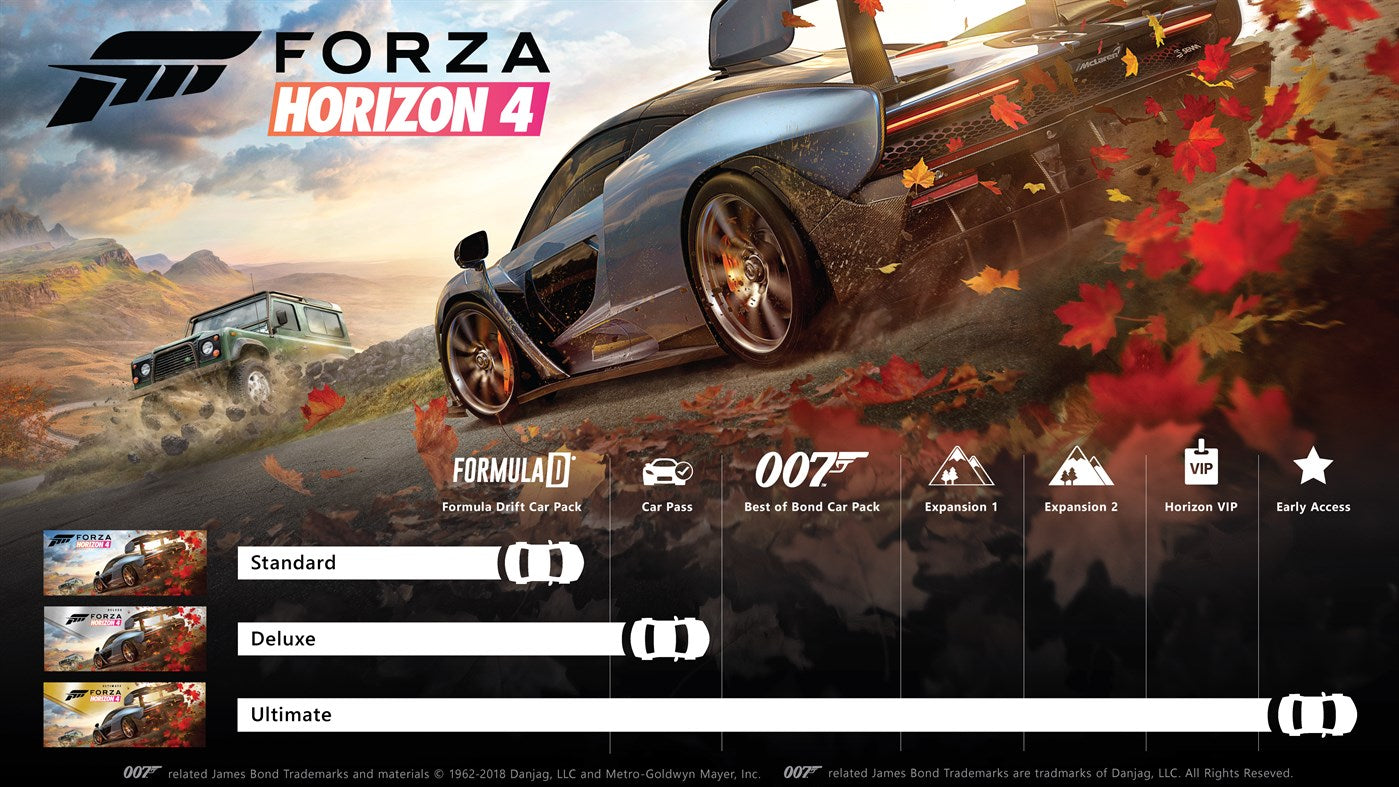 FORZA HORIZON 4 ULTIMATE EDITION - XBOX ONE, WINDOWS 10 - XBOX LIVE - MULTILANGUAGE - WORLDWIDE - XBOX - Libelula Vesela - Jocuri video