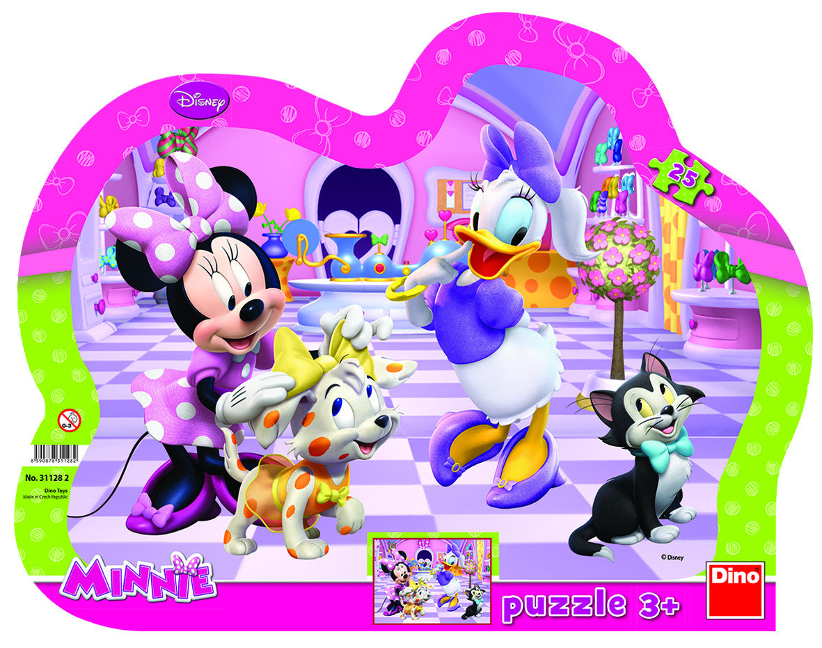 PUZZLE CU RAMA - MINNIE SI DAISY (25 PIESE) - DINO TOYS (311282) - Libelula Vesela - Jucarii