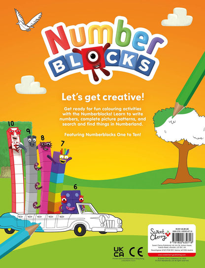 CARTE CU ACTIVITATI NUMBERBLOCKS - COLOREZ & MA DISTREZ - NUMBERBLOCKS (9781802630718) - Libelula Vesela - Carti