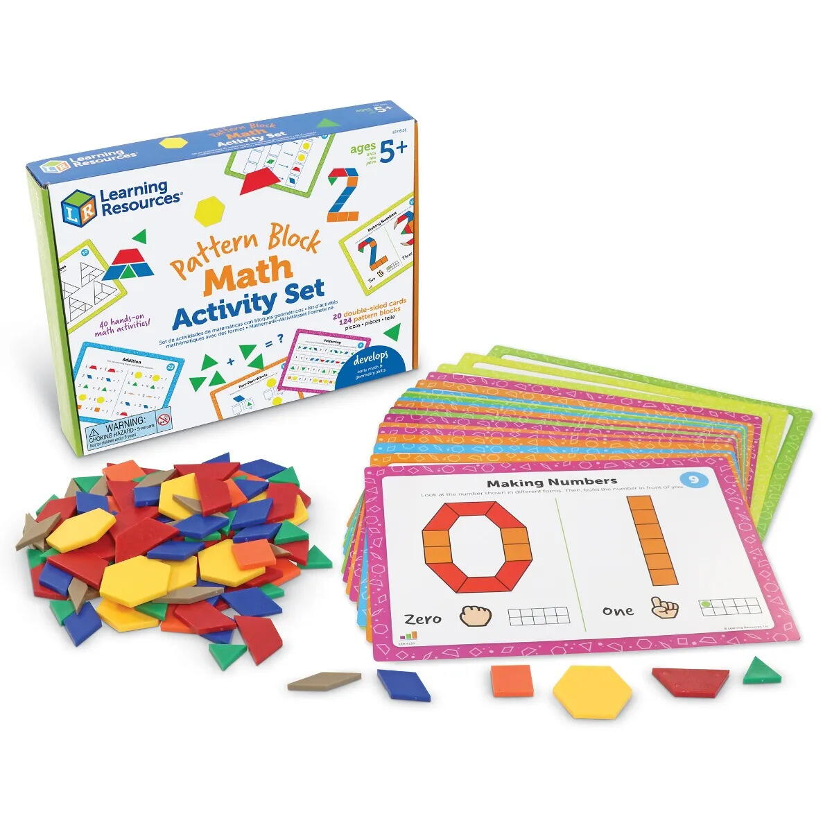 SET ACTIVITATI EDUCATIVE - MOZAIC MATEMATIC - LEARNING RESOURCES (LER6135) - Libelula Vesela - Jucarii