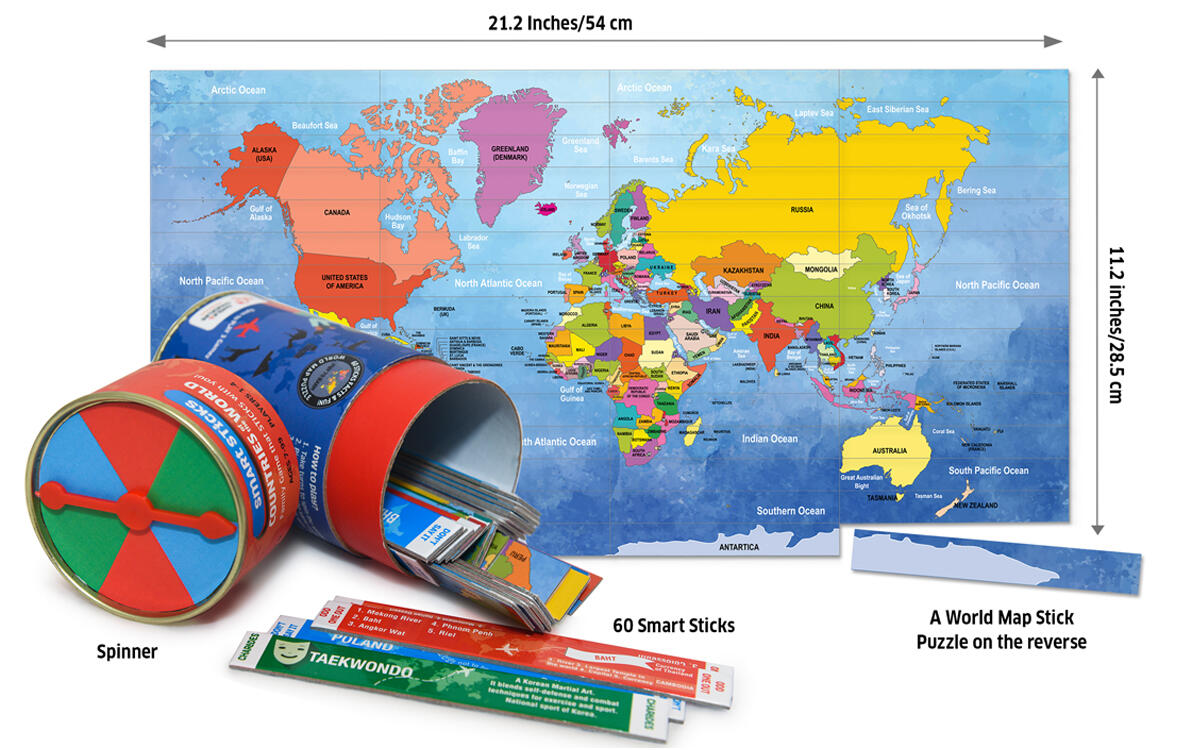 JOC SMART STICKS - TARI - CHALK AND CHUCKLES (CCPPL061) - Libelula Vesela - Jucarii