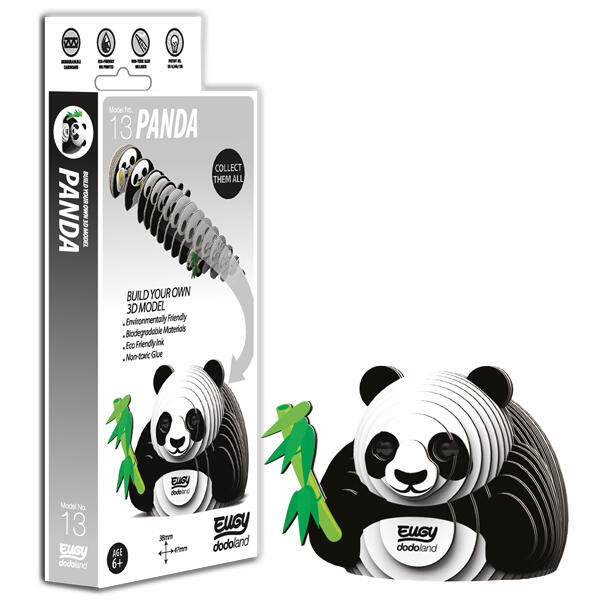 MODEL 3D- PANDA - BRAINSTORM (BD5003) - Libelula Vesela - Jucarii