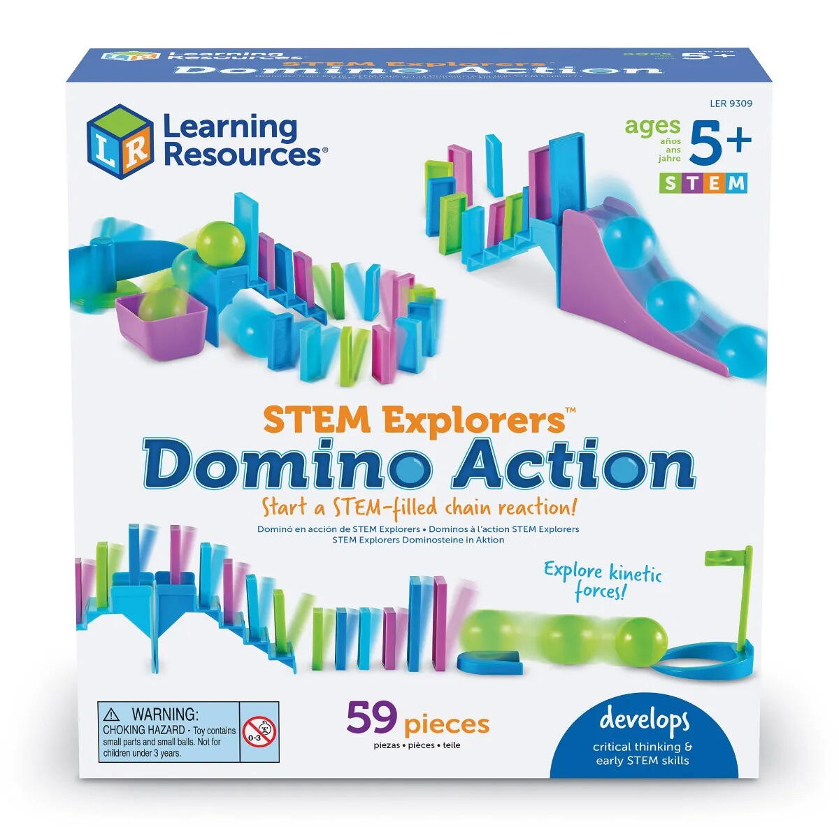 JOC DE LOGICA STEM - DOMINO - LEARNING RESOURCES (LER9309) - Libelula Vesela - Jucarii