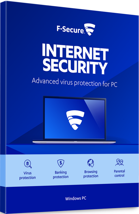 F-SECURE INTERNET SECURITY 2020 (1 YEAR / 1 PC) - PC - OFFICIAL WEBSITE - MULTILANGUAGE - WORLDWIDE - Libelula Vesela - Jocuri video