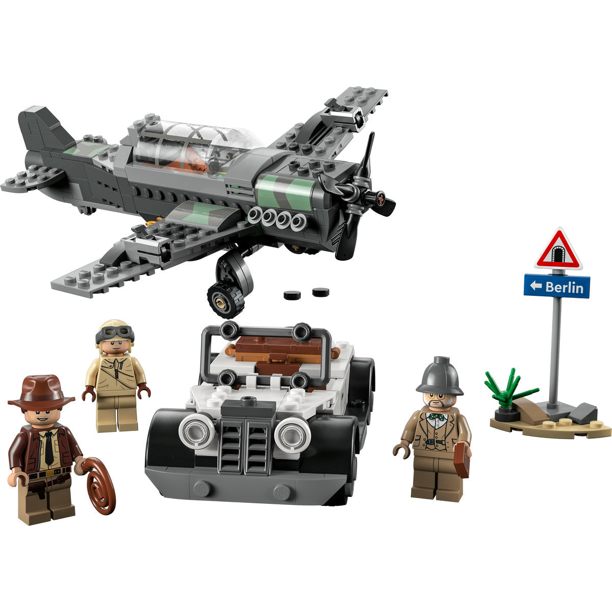 URMARIRE CU AVIONUL DE VANATOARE - LEGO INDIANA JONES - LEGO (77012) - Libelula Vesela - Jucarii