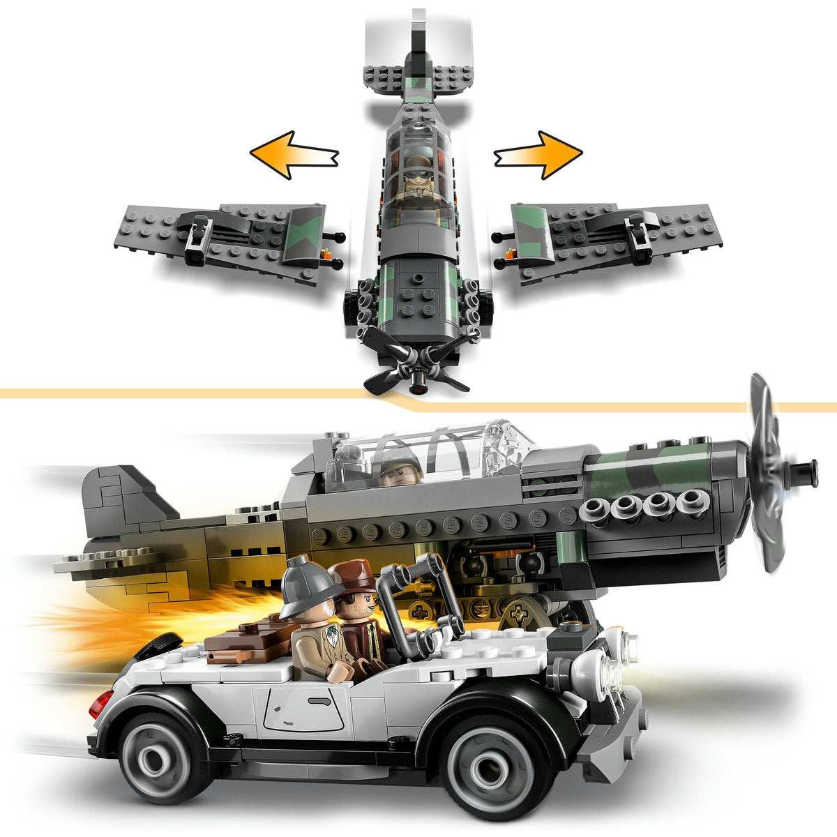 URMARIRE CU AVIONUL DE VANATOARE - LEGO INDIANA JONES - LEGO (77012)