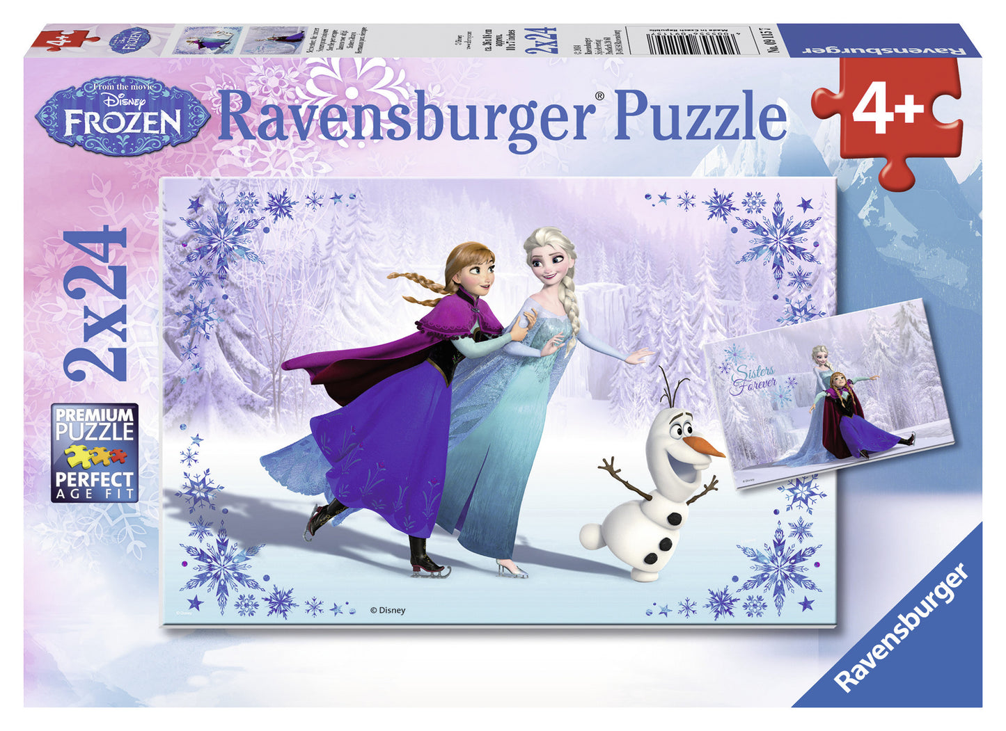 PUZZLE FROZEN SURORI PENTRU TOTDEAUNA, 2X24 PIESE (RVSPC09115) - Libelula Vesela - Jucarii