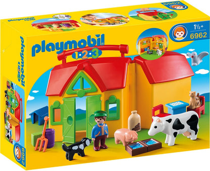 SET MOBIL FERMA - PLAYMOBIL 1.2.3 (PM6962) - Libelula Vesela - Jucarii