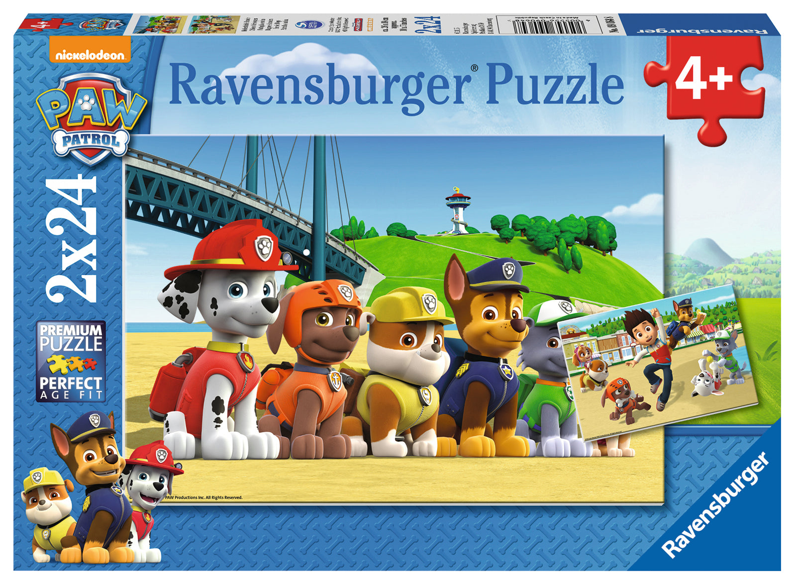 PUZZLE PATRULA CATELUSILOR, 2X24 PIESE - RAVENSBURGER (RVSPC09064) - Libelula Vesela - Jucarii