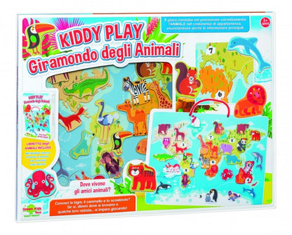 SET ANIMALE SALBATICE DIN LEMN - RS TOYS (RS10722) - Libelula Vesela - Jucarii