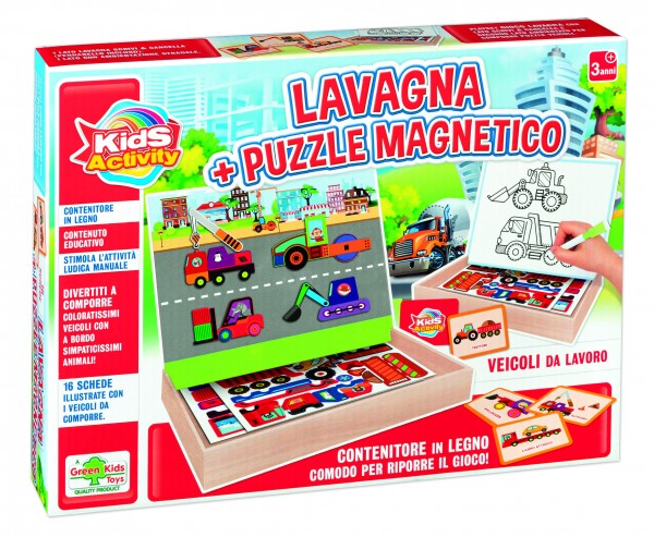 SET PUZZLE VEHICULE CU TABLITA - RS TOYS (RS11356) - Libelula Vesela - Jucarii