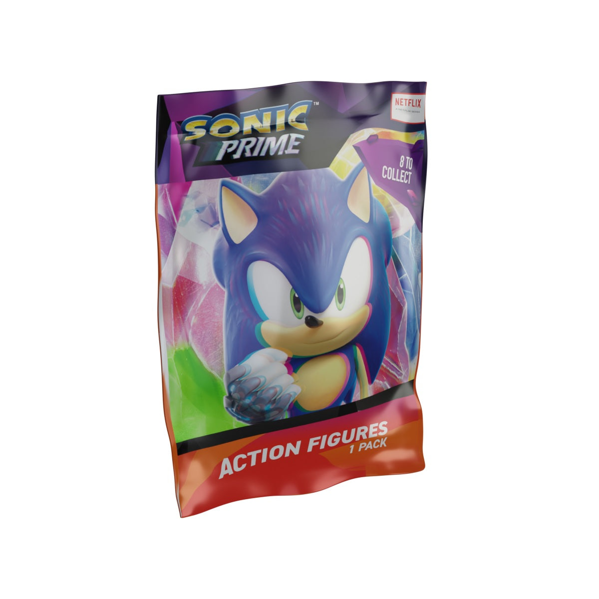 SONIC PRIME - FIGURINA ASCUNSA ARTICULATA IN FOLIE - JAKKS PACIFIC (SON6005) - Libelula Vesela - Jucarii