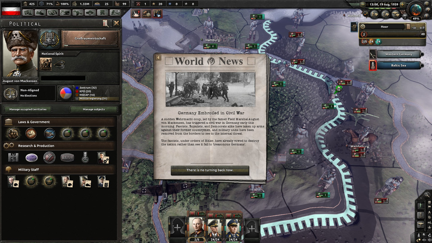 HEARTS OF IRON IV: WAKING THE TIGER - STEAM - PC - WORLDWIDE - Libelula Vesela - Jocuri video