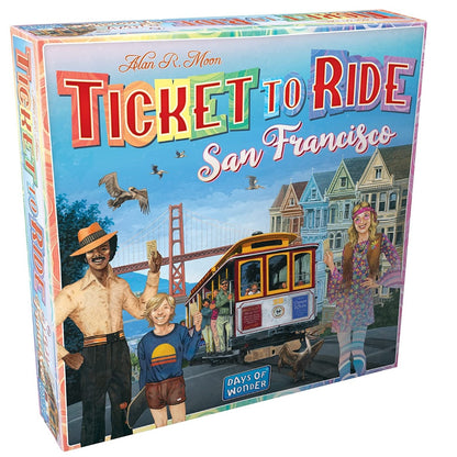 JOC DE SOCIETATE TICKET TO RIDE SAN FRANCISCO, LIMBA ENGLEZA - DAYS OF WONDER (720064) - Libelula Vesela - Jucarii